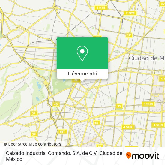 Mapa de Calzado Industrial Comando, S.A. de C.V.