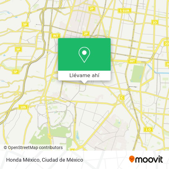 Mapa de Honda México