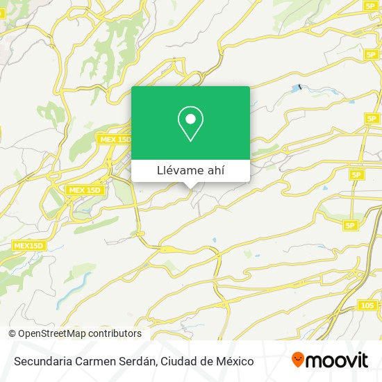 Mapa de Secundaria Carmen Serdán