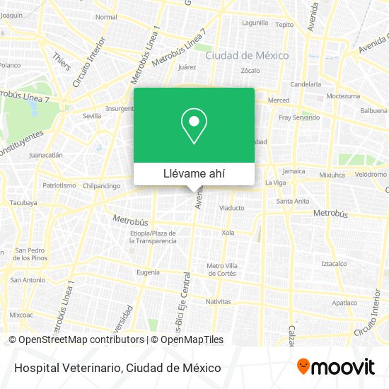 Mapa de Hospital Veterinario