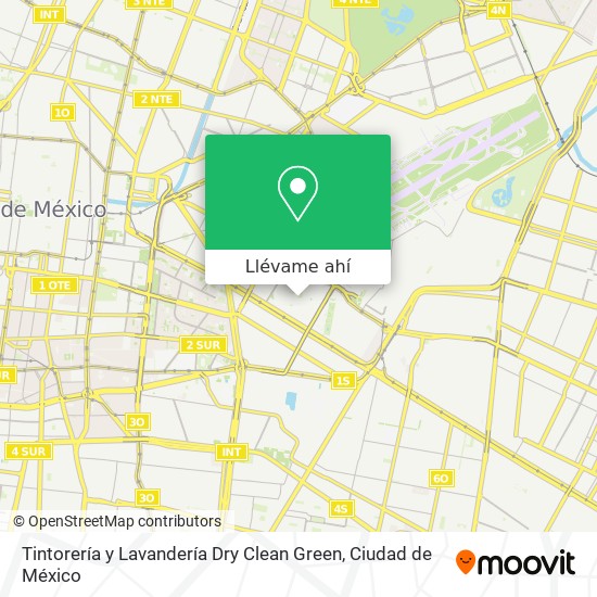 Mapa de Tintorería y Lavandería Dry Clean Green