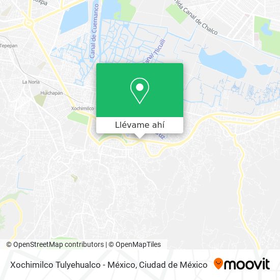 Mapa de Xochimilco Tulyehualco - México