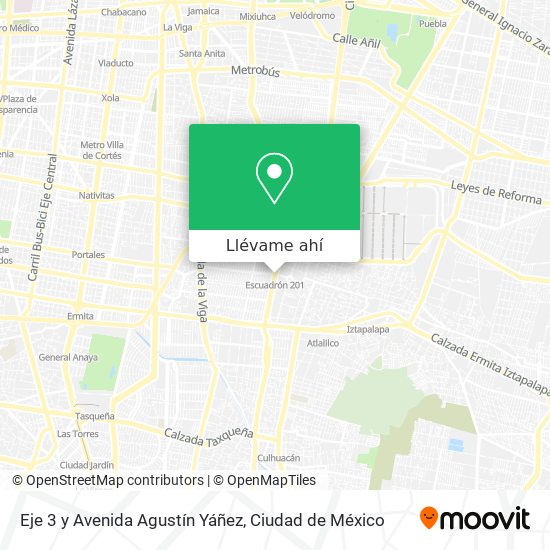 Mapa de Eje 3 y Avenida Agustín Yáñez