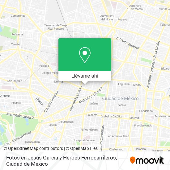 Mapa de Fotos en Jesús García y Héroes Ferrocarrileros
