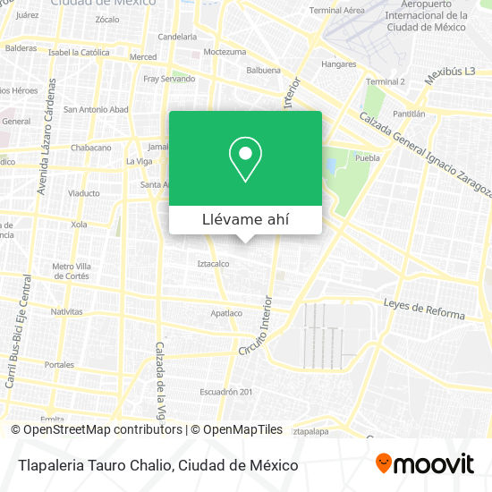 Mapa de Tlapaleria Tauro Chalio