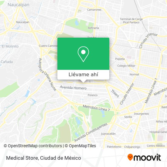 Mapa de Medical Store