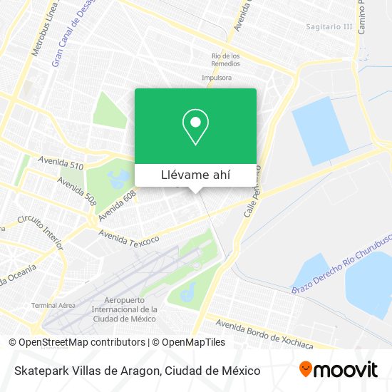Mapa de Skatepark Villas de Aragon