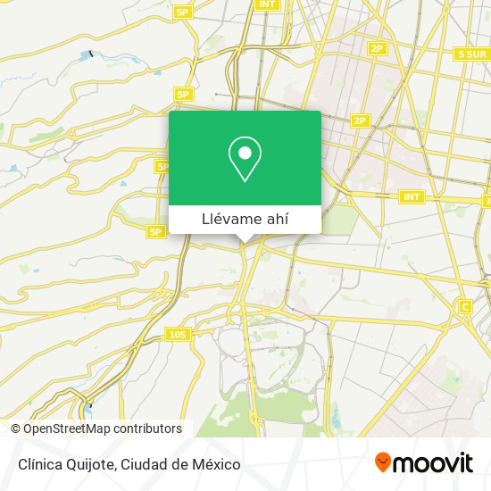 Mapa de Clínica Quijote