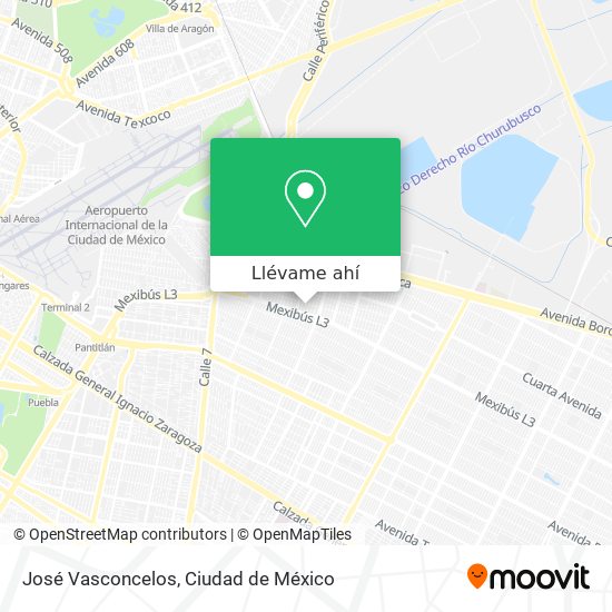 Mapa de José Vasconcelos