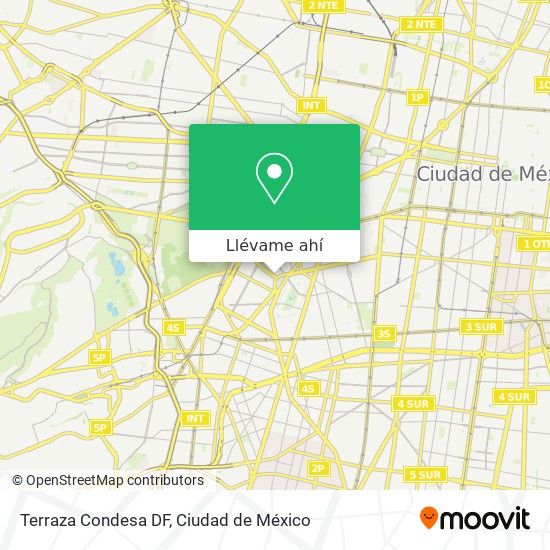Mapa de Terraza Condesa DF