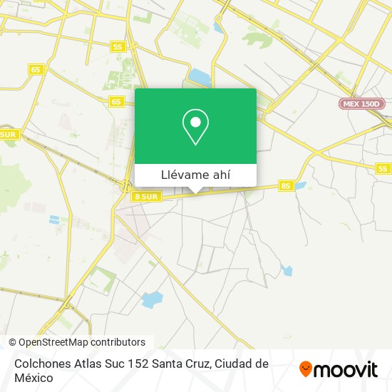 Mapa de Colchones Atlas Suc 152 Santa Cruz