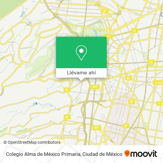 Mapa de Colegio Alma de México Primaria