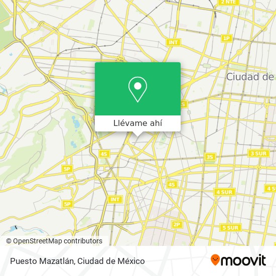 Mapa de Puesto Mazatlán