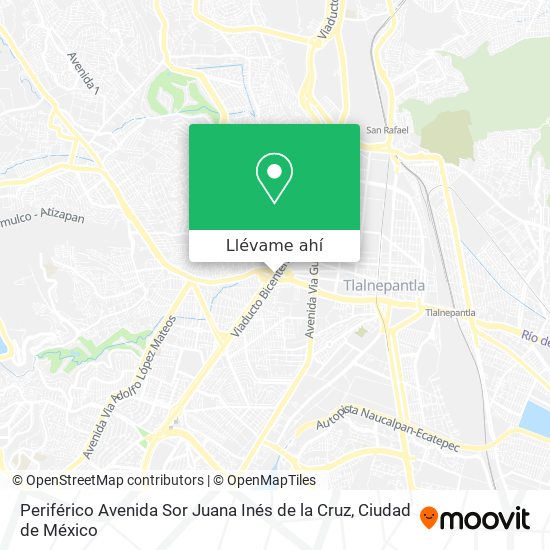 Mapa de Periférico Avenida Sor Juana Inés de la Cruz