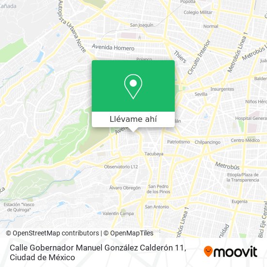 Mapa de Calle Gobernador Manuel González Calderón 11