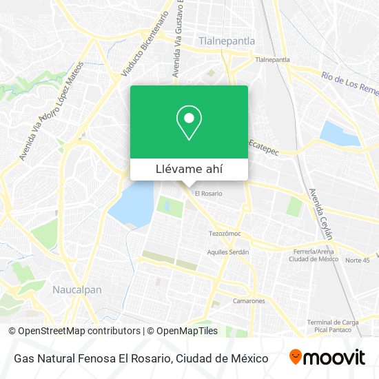 Mapa de Gas Natural Fenosa El Rosario