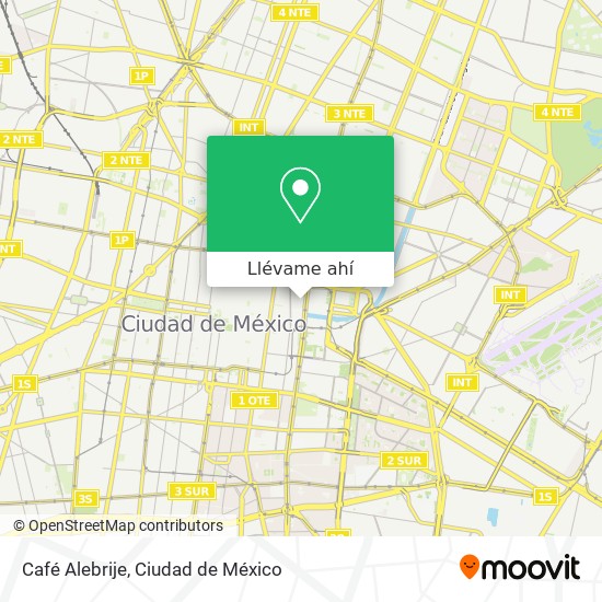 Mapa de Café Alebrije