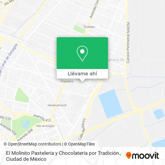 Mapa de El Molinito Pastelería y Chocolatería por Tradición.