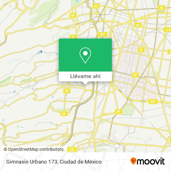 Mapa de Gimnasio Urbano 173