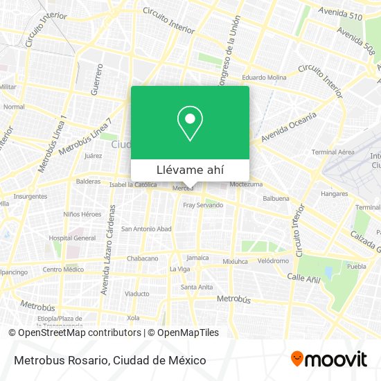 Mapa de Metrobus Rosario