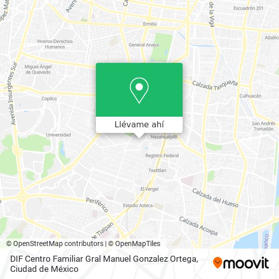 Mapa de DIF Centro Familiar Gral Manuel Gonzalez Ortega