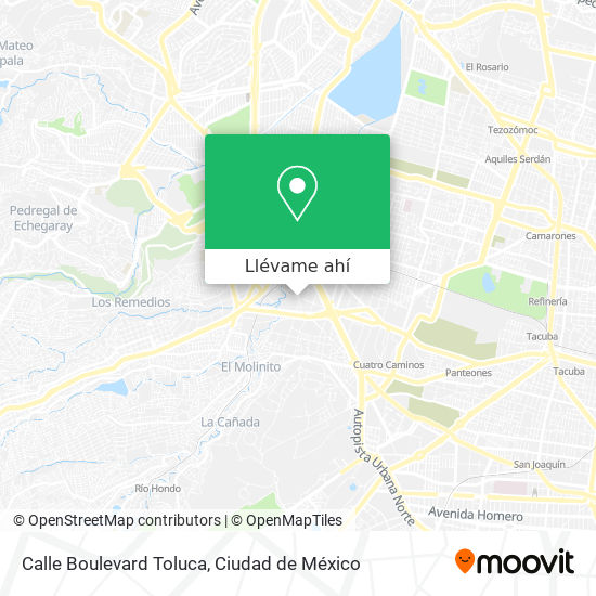 Mapa de Calle Boulevard Toluca