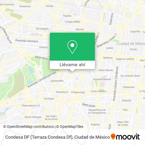 Mapa de Condesa DF (Terraza Condesa Df)