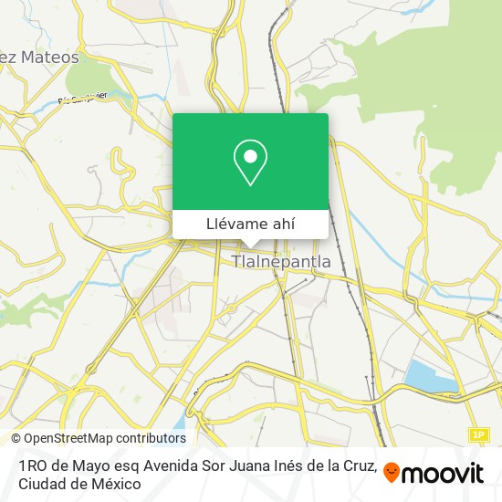 Mapa de 1RO de Mayo esq Avenida Sor Juana Inés de la Cruz