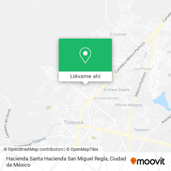 Mapa de Hacienda Santa Hacienda San Miguel Regla