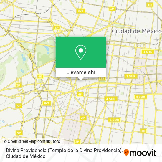 Mapa de Divina Providencia (Templo de la Divina Providencia)