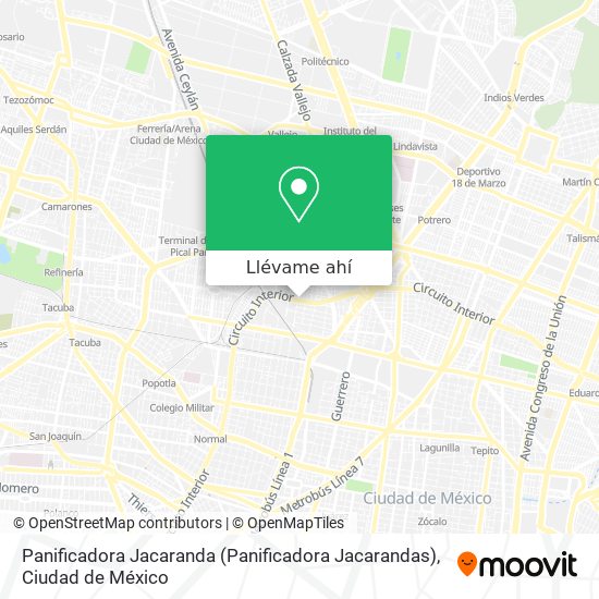 Mapa de Panificadora Jacaranda (Panificadora Jacarandas)