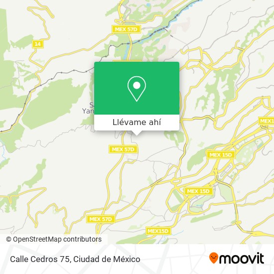 Mapa de Calle Cedros 75