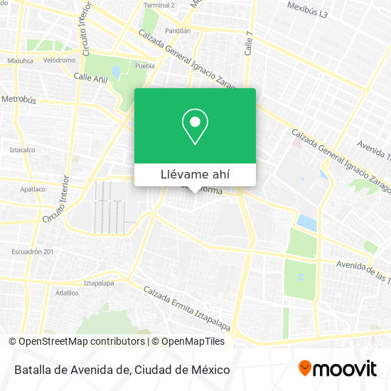 Mapa de Batalla de Avenida de