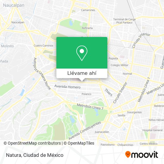 Cómo llegar a Natura en Naucalpan De Juárez en Autobús o Metro?