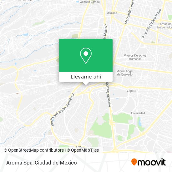 Mapa de Aroma Spa