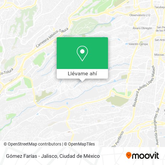 Mapa de Gómez Farías - Jalisco