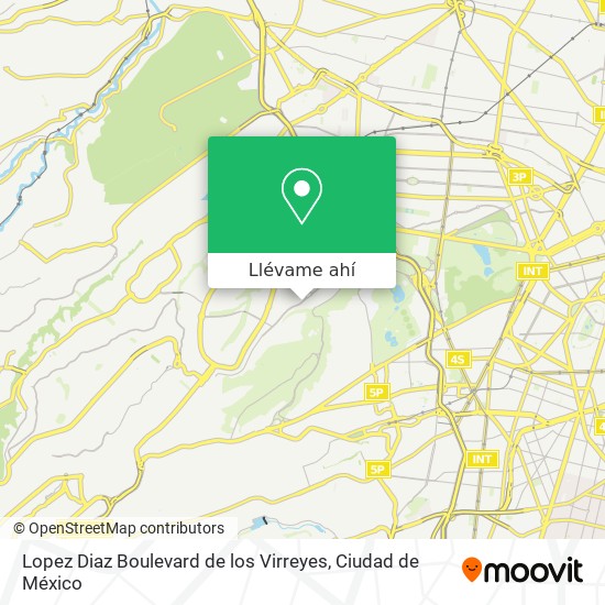 Mapa de Lopez Diaz Boulevard de los Virreyes