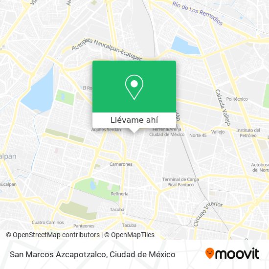 Mapa de San Marcos Azcapotzalco