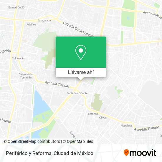 Mapa de Periférico y Reforma