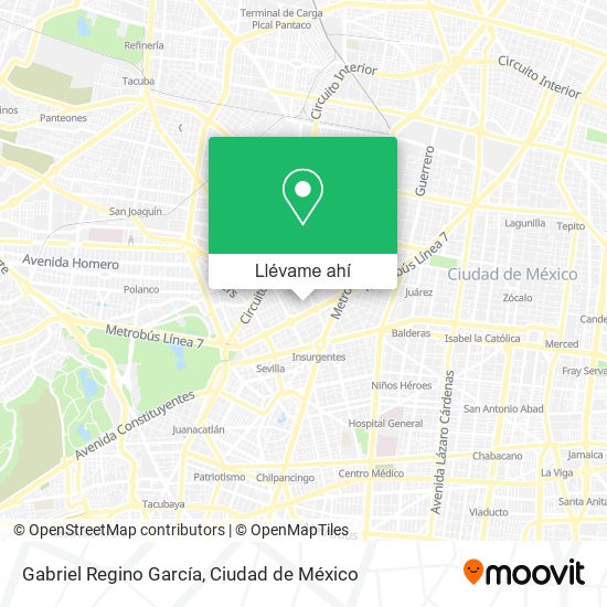 Mapa de Gabriel Regino García