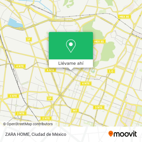 Mapa de ZARA HOME