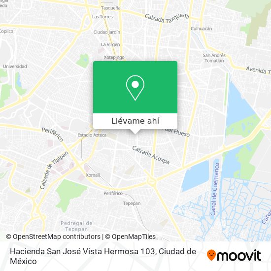 Mapa de Hacienda San José Vista Hermosa 103