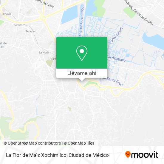 Mapa de La Flor de Maìz Xochimilco