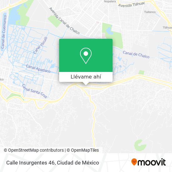 Mapa de Calle Insurgentes 46