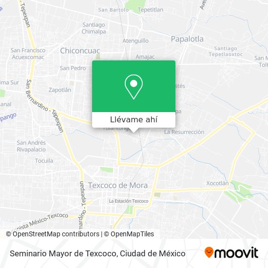 Mapa de Seminario Mayor de Texcoco