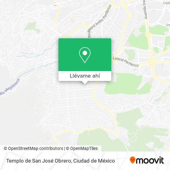 Mapa de Templo de San José Obrero