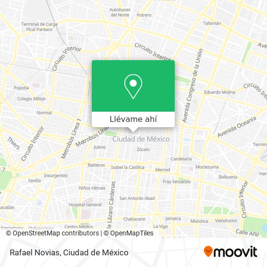 Mapa de Rafael Novias