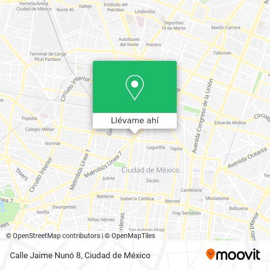 Mapa de Calle Jaime Nunó 8