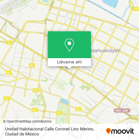 Mapa de Unidad Habitacional Calle Coronel Lino Merino