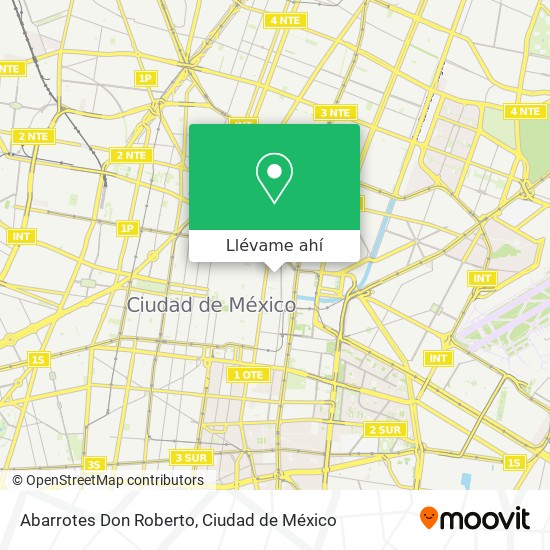 Mapa de Abarrotes Don Roberto